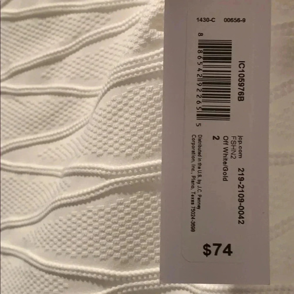 Premier Amour White Jacquard Sheath Dress NWT - Picture 5 of 8